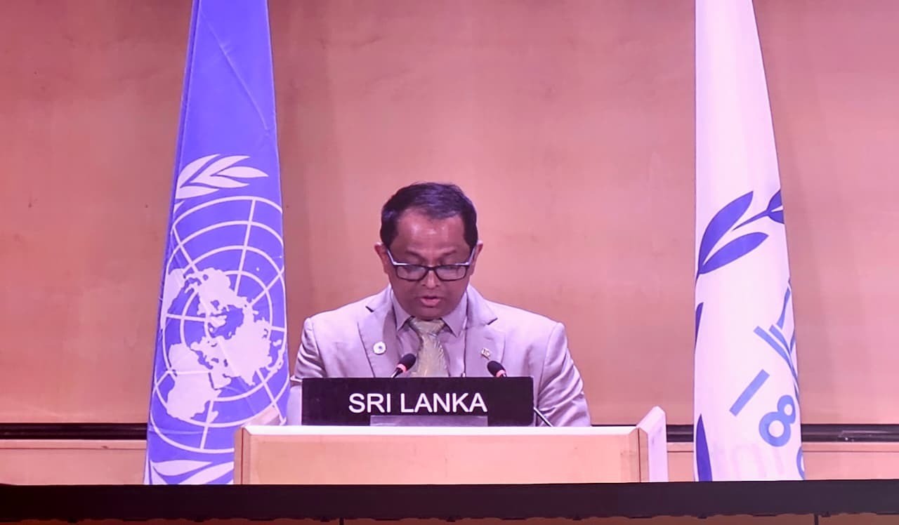 Hon. (Dr.) Jagath Wickramaratne, Speaker of Parliament of Sri Lanka addressed the Sixth World Conference of Speakers of Parliament on 30 July 2025 at the Palais des Nations, Geneva, Switzerland picture 4
